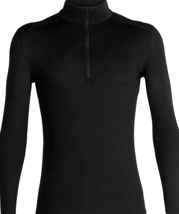 Icebreaker 200 Oasis LS Half Zip kerrastopaita, Black