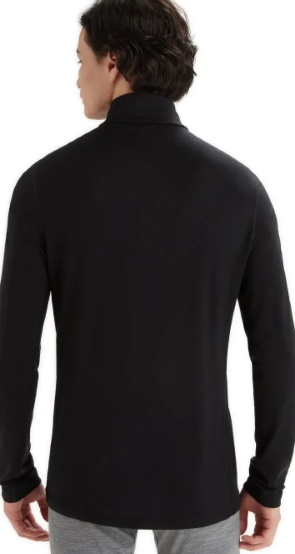 Icebreaker 200 Oasis LS Half Zip kerrastopaita, Black