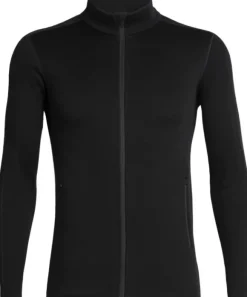Icebreaker Elemental LS Zip 330 -miesten paita, musta