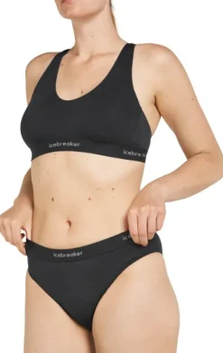 Icebreaker Mer 125 Cool-Lite Sprite Hipster naisten alushousut, Black