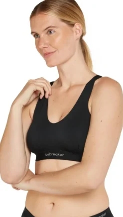 Icebreaker Mer 125 Cool-Lite Sprite Racerback Bra urheiluliivi, Black