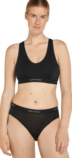 Icebreaker Mer 125 Cool-Lite Sprite Racerback Bra urheiluliivi, Black