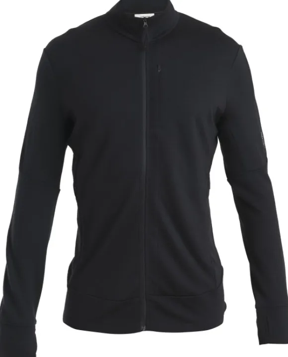 Icebreaker Mer 260 Quantum IV LS Zip välikerros, Black
