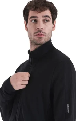 Icebreaker Mer 260 Quantum IV LS Zip välikerros, Black