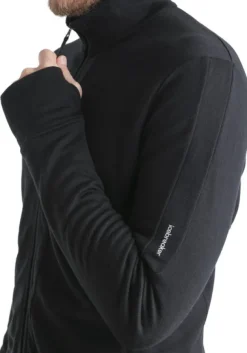 Icebreaker Mer 260 Quantum IV LS Zip välikerros, Black