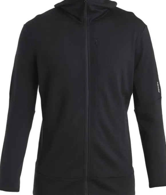 Icebreaker Mer 260 Quantum IV LS Zip Hoodie merinohuppari, Black
