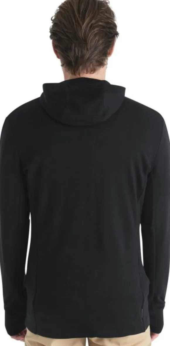 Icebreaker Mer 260 Quantum IV LS Zip Hoodie merinohuppari, Black