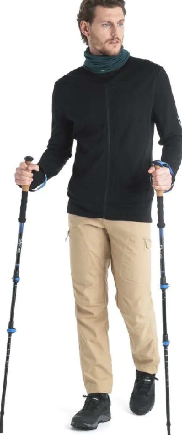 Icebreaker Mer 260 Quantum IV LS Zip Hoodie merinohuppari, Black