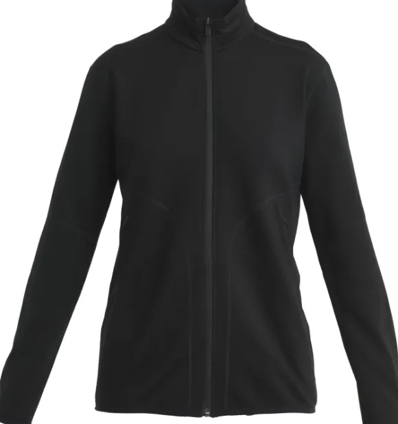 Icebreaker Mer 560 Realfleece Elemental II LS Z naisten välikerros, Black