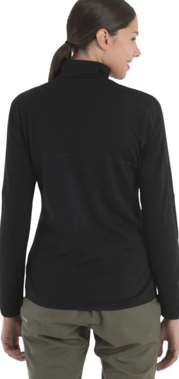 Icebreaker Mer 560 Realfleece Elemental II LS Z naisten välikerros, Black