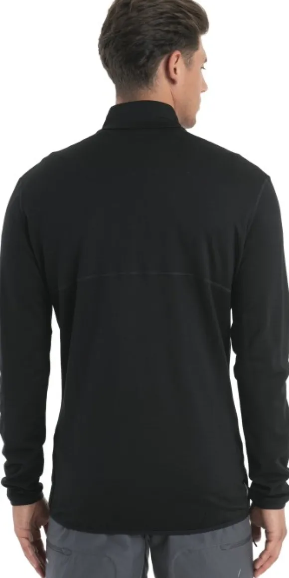 Icebreaker Mer 560 Realfleece Elemental II LS Zip paita, Black