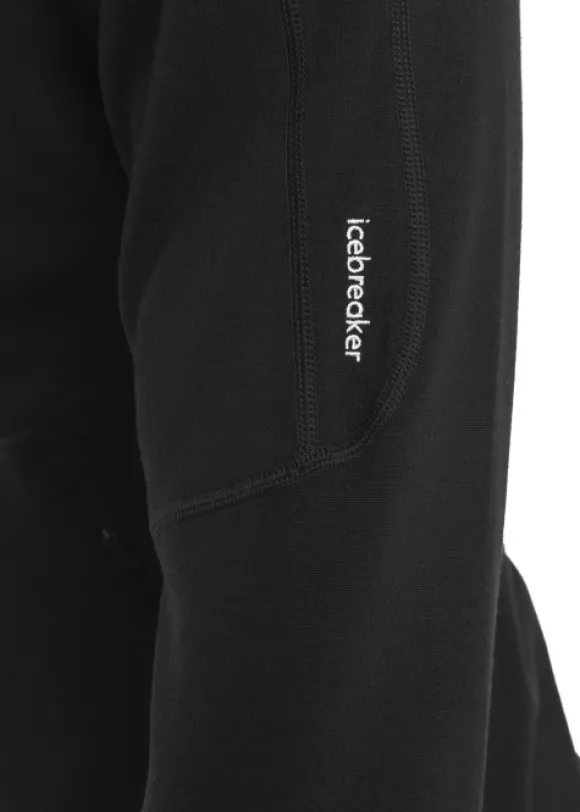 Icebreaker Mer 560 Realfleece Elemental II LS Zip paita, Black