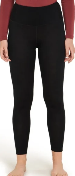Icebreaker Mer 260 Tech High Rise Leggings naisten kerrastohousut, Black