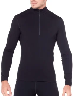 Icebreaker M's Tech LS Half Zip 260 Black