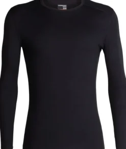 Icebreaker Oasis LS Crewe 200 merinopaita, musta