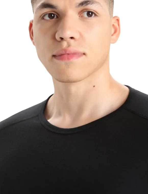 Icebreaker Oasis LS Crewe 200 merinopaita, musta