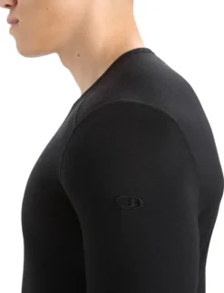 Icebreaker Oasis LS Crewe 200 + Leggings 200 kerrasto, Black/Monsoon