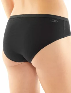 Icebreaker Siren Hipkini naisten alushousut, musta