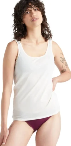 Icebreaker Siren Tank naisten merinovillatoppi, valkoinen