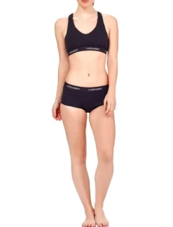 Icebreaker Sprite Hot Pants 150 naisten alushousut, musta