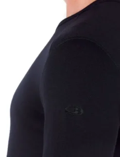 Icebreaker Tech LS Crewe 260 kerrastopaita, Black