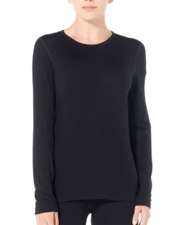 Icebreaker W's Tech LS Crewe 260 Black