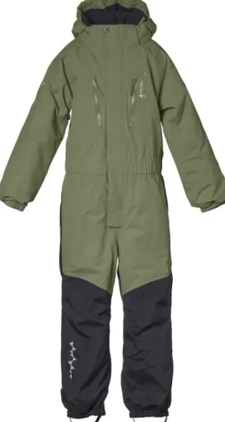 Isbjörn Penguin Snowsuit Kids lasten talvihaalari, maastonvihreä