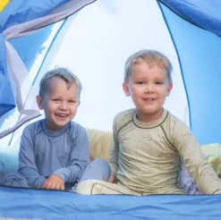 Isbjörn Polarbear Set Baselayer Kids Forest Dew