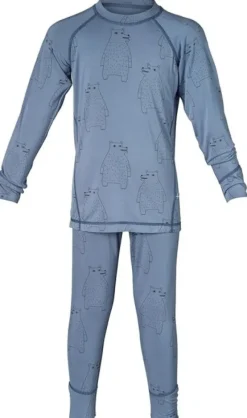 Isbjörn Polarbear Set Baselayer Kids Lagoon