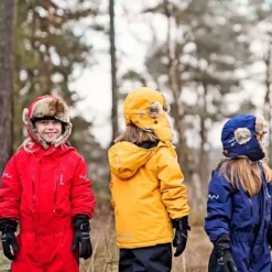 Isbjörn Squirrel Winter Cap lasten talvilakki, punainen