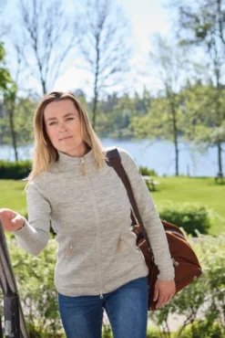 Ivanhoe W'S Vanja Full Zip Light Silver Grey