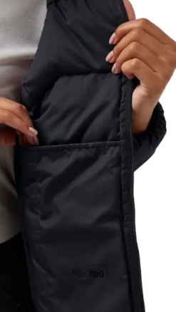 Jack Wolfskin Ather Down Hoody naisten takki, Black