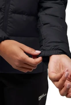 Jack Wolfskin Ather Down Hoody naisten takki, Black