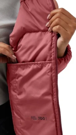 Jack Wolfskin Ather Down Hoody naisten takki, Red Powder