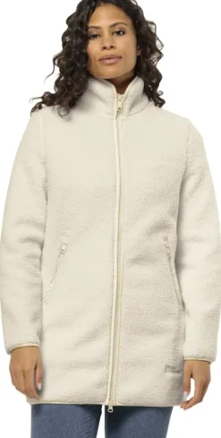 Jack Wolfskin High Curl Coat naisten fleecetakki, Seal