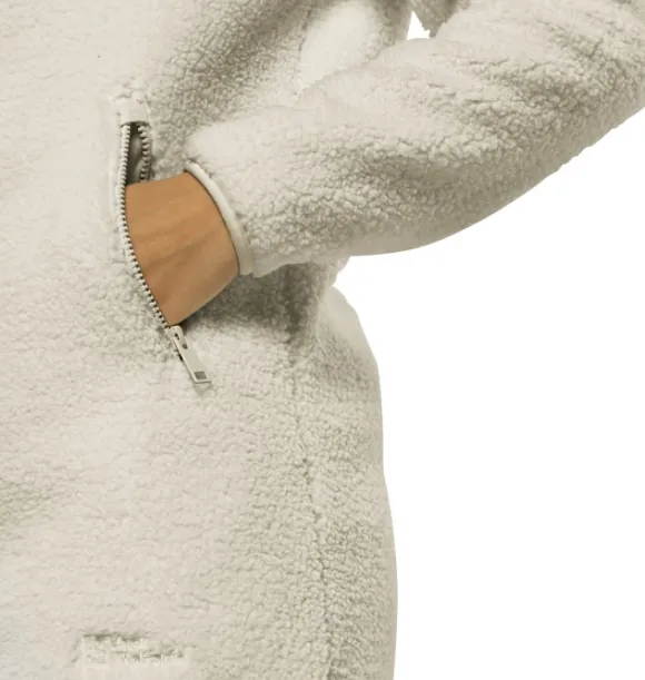 Jack Wolfskin High Curl Coat naisten fleecetakki, Seal