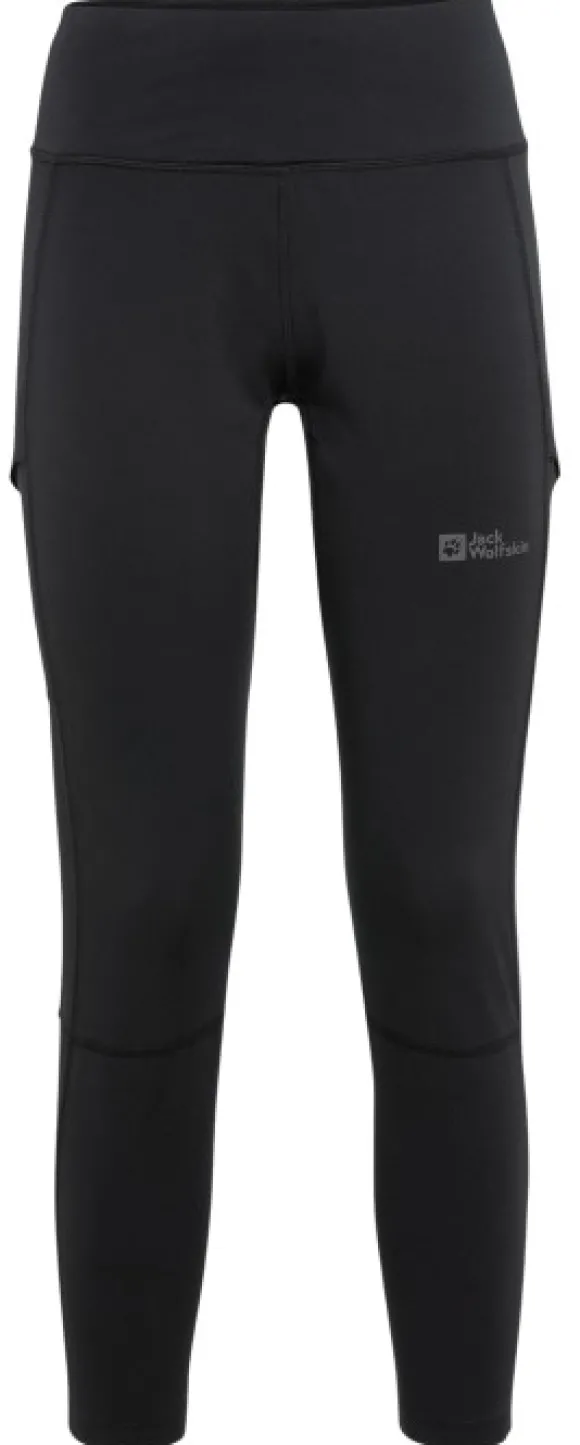 Jack Wolfskin Kammweg Tights naisten housut, Black