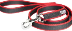Julius K9 Premium Jogging Leash koiranhihna joustolla, 1,3 m, musta/punainen