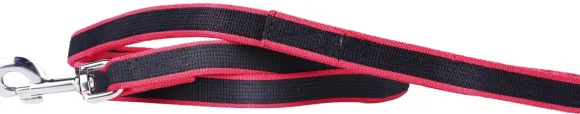 Julius K9 Premium Jogging Leash koiranhihna joustolla, 1,3 m, musta/punainen