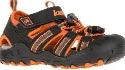 Kamik Crab Kids lasten sandaalit, musta/oranssi/harmaa