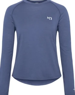 Kari Traa Nina Summer Wool LS naisten kerrastopaita, Moon