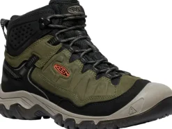 Keen Targhee IV Mid WP kengät, Dark Olive/Gold Flame