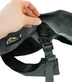 Kivalo Niva Dog Raincoat koiran sadetakki, 55 cm, harmaa