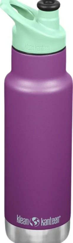 Klean Kanteen Insulated Kid Classic Narrow pullo, 355ml (Sport Cap), Sparkling Grape