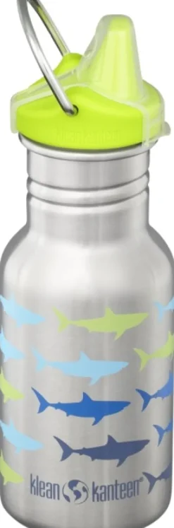 Klean Kanteen Kid Classic Narrow lasten pullo, 355ml (Sippy Cap), Sharks