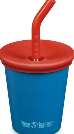 Klean Kanteen Kid Cup muki, 296ml (Kid Straw Lid), Mykonos Blue