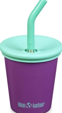 Klean Kanteen Kid Cup muki, 296ml (Kid Straw Lid), Sparkling Grape