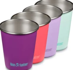 Klean Kanteen Kid Cup muki, 296ml, 4kpl, Butterflies