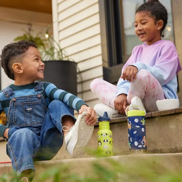 Klean Kanteen Klean Kanteen Kid Classic Narrow 355ml (w/ Kid Sippy) Dogs