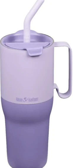 Klean Kanteen Rise TumblerFlip Lid w/Straw muki, 1L, Orchid Bloom